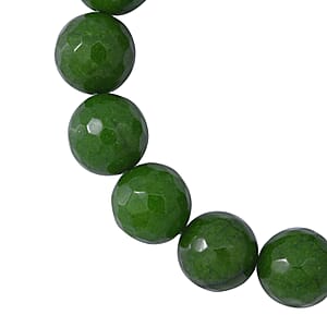 Green Chalcedony (D) 12mm Beaded Bracelet 125.00 ctw