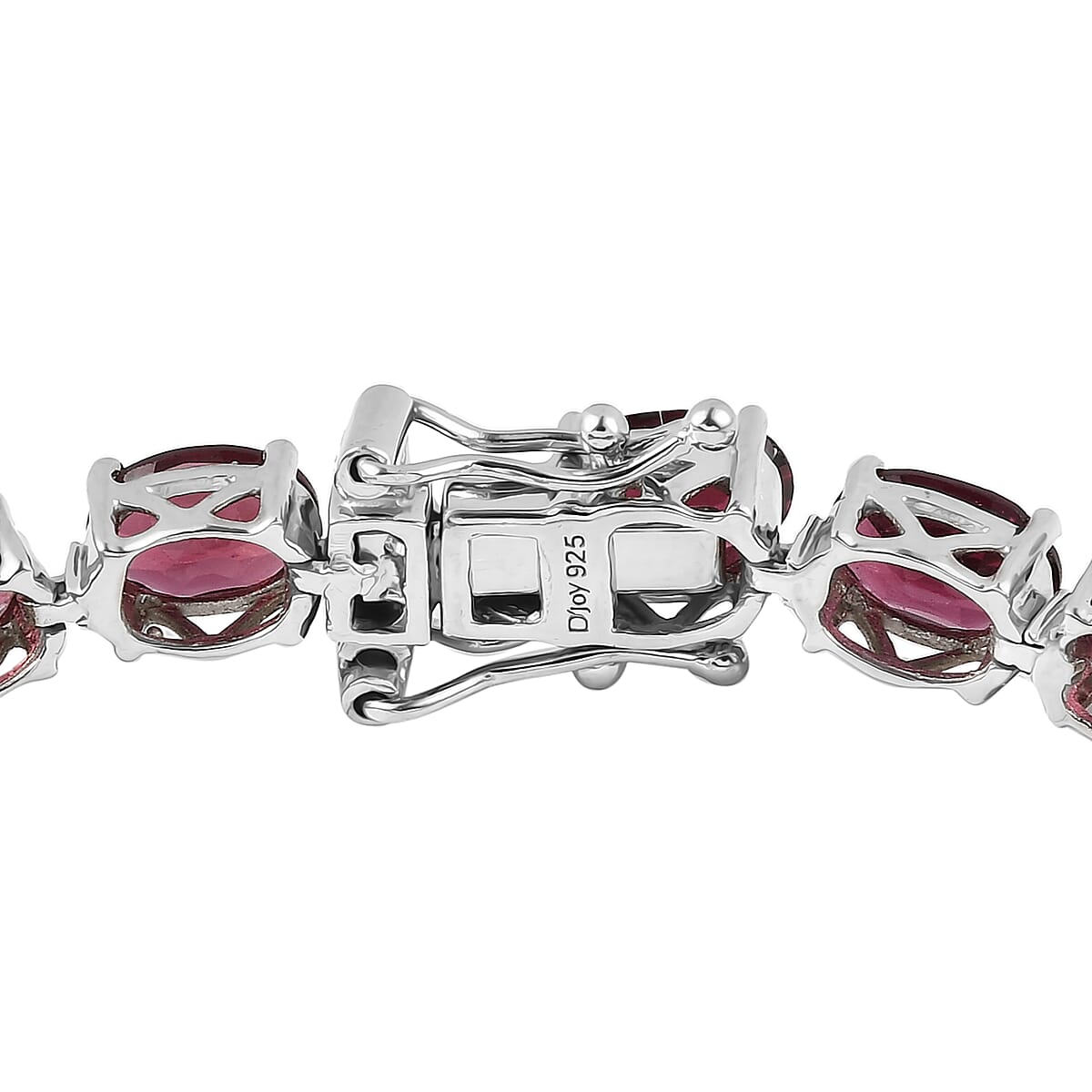 Orissa Rhodolite Garnet Tennis Bracelet in Platinum Over Sterling Silver (7.25 In) 11.65 Grams 22.75 ctw image number 3