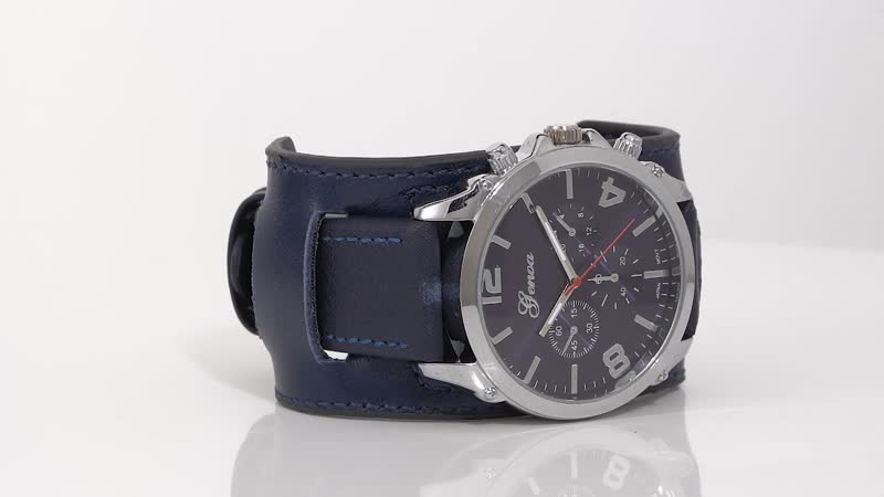 Genoa Miyota Japanese Movement Watch with Genuine Leather Strap