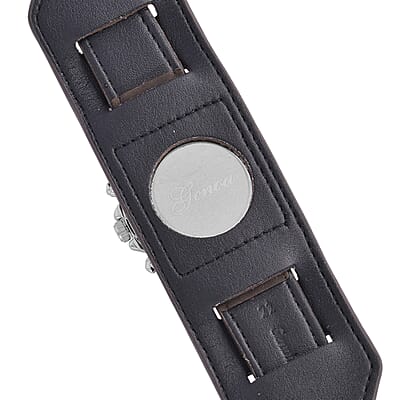 Genoa Miyota Japanese Movement Watch with Coffee Genuine Leather Strap
