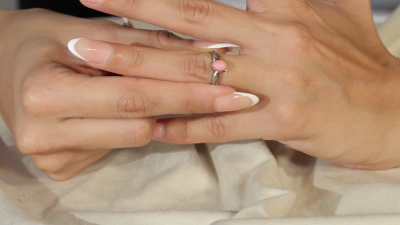 AMERICAN Oregon Peach Opal Solitaire Ring in Stainless Steel (Size 10.0) 0.60 ctw