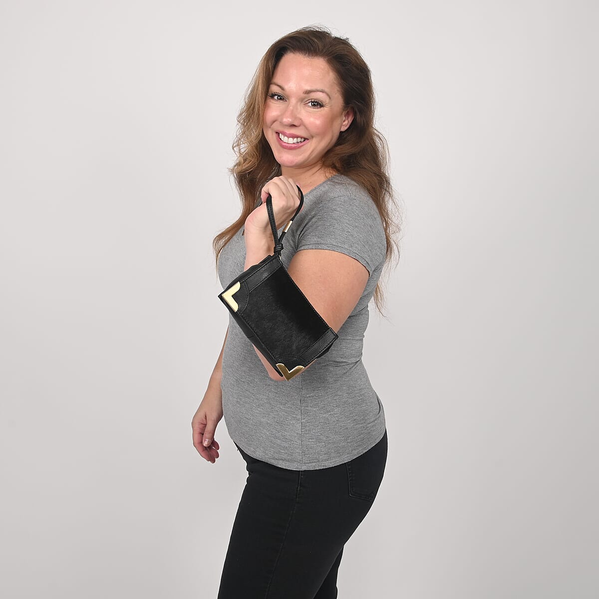 Foley & Corinna- FC Framed Wristlet Pouch (Black) , Designer Wristlet for Women , Wristlet Pouch Wallet Purse image number 1