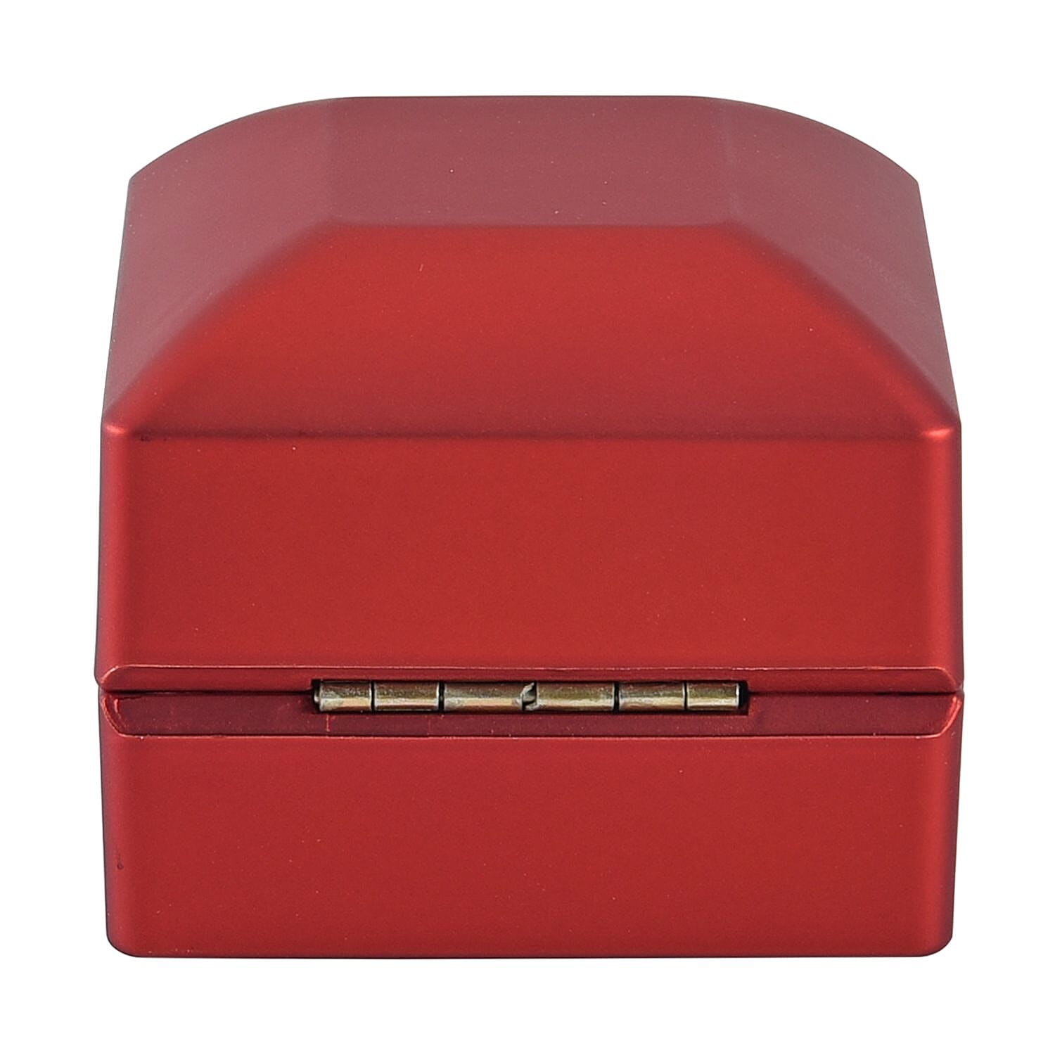 Set of 2 Black & Red Solid Polish LED Light Ring Box (Can Hold up to 2 Rings)