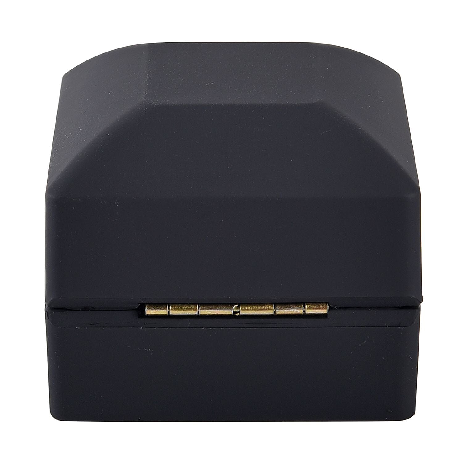 Set of 2 Black & Red Solid Polish LED Light Ring Box (Can Hold up to 2 Rings)