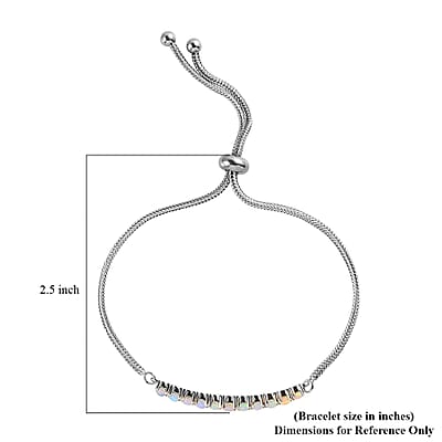 Ethiopian Welo Opal Bolo Bracelet in Stainless Steel 0.85 ctw , Tarnish-Free, Waterproof, Sweat Proof Jewelry
