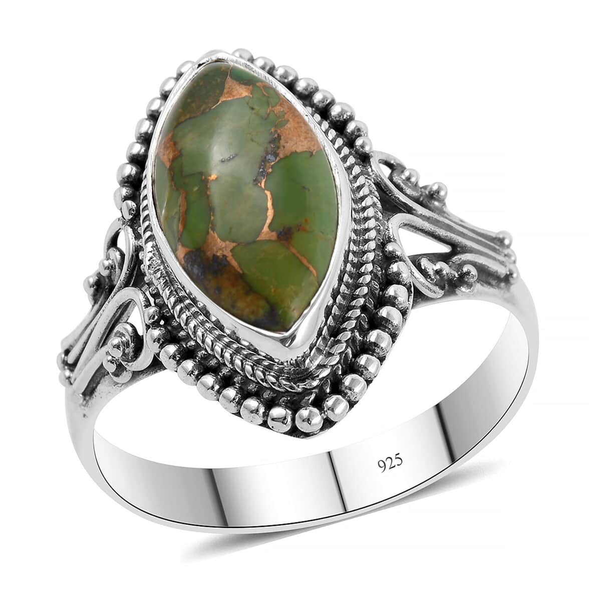 BALI LEGACY Mojave Green Turquoise Ring in Sterling Silver 3.60 ctw image number 0