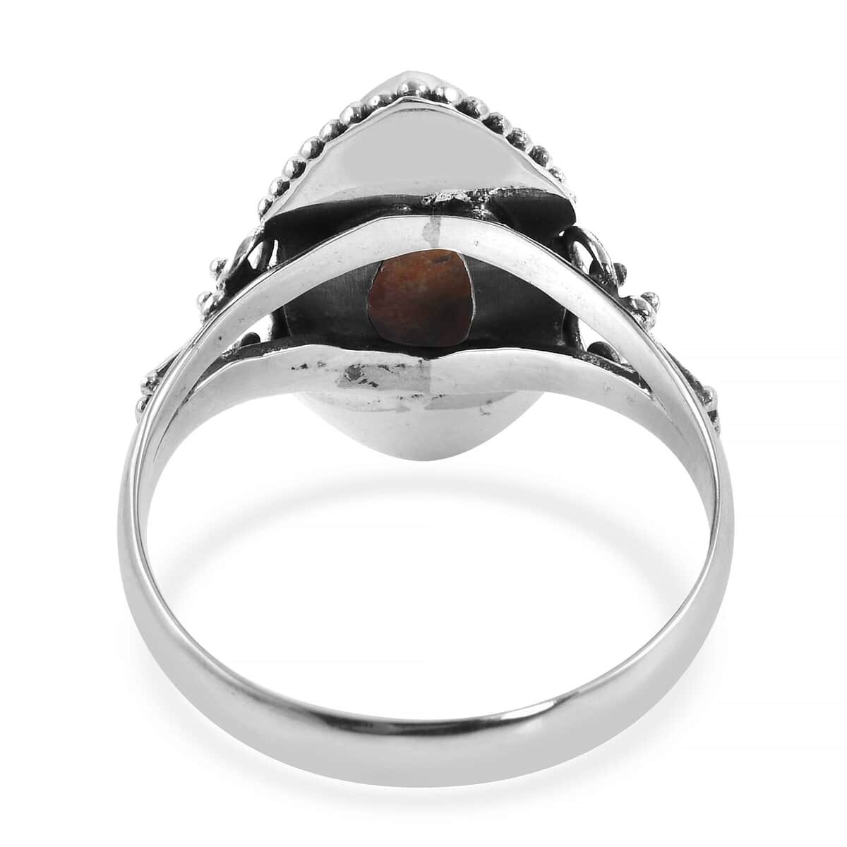 BALI LEGACY Mojave Orange Turquoise Ring in Sterling Silver (Size 10.0) 3.50 ctw image number 4