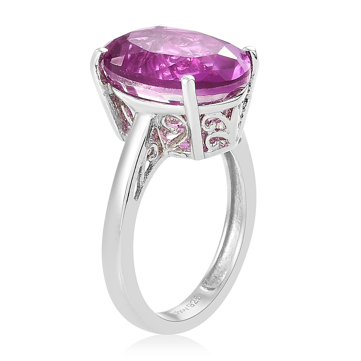 Patroke Quartz Solitaire Ring in Platinum Over Sterling Silver (Size 10.0) 6.15 ctw
