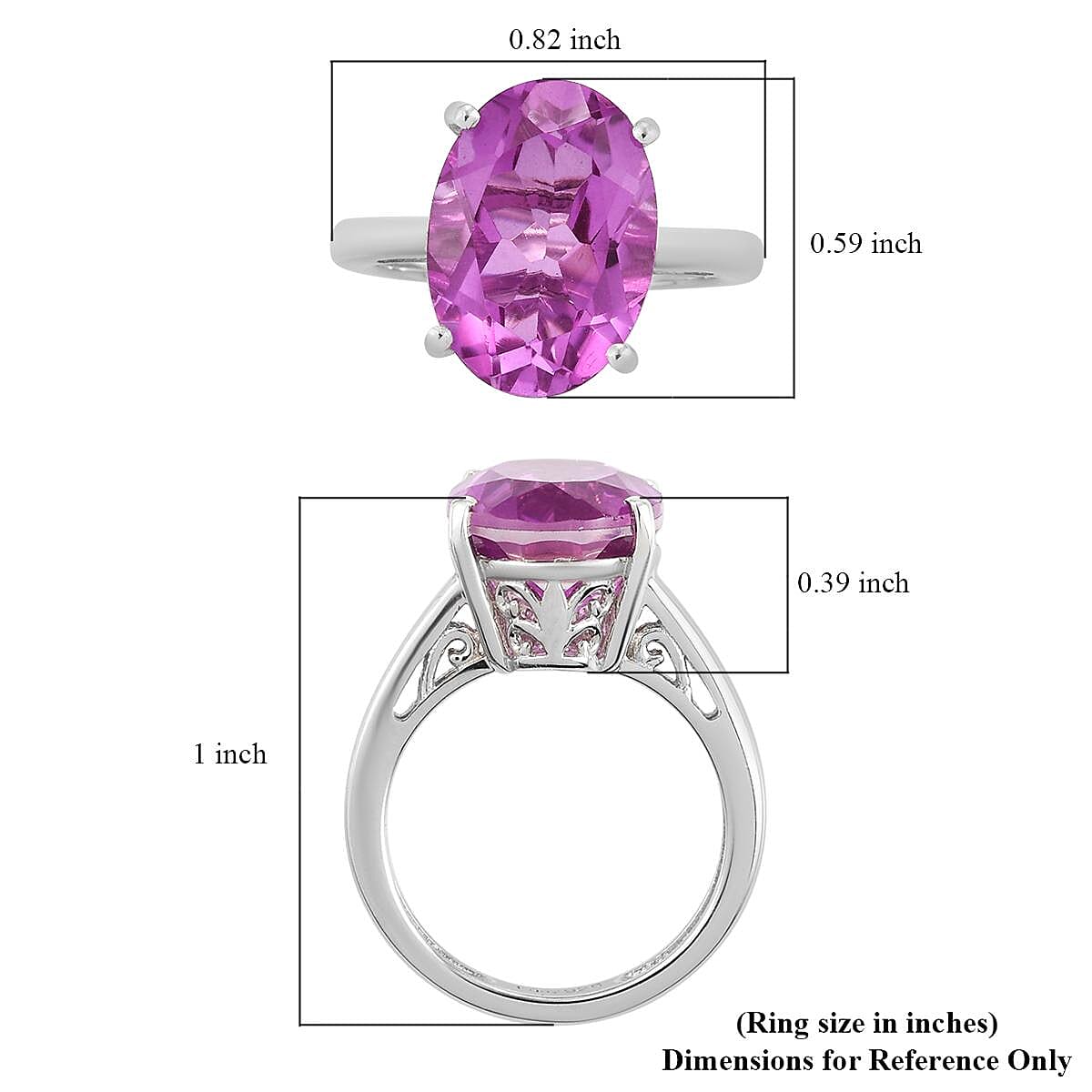 Patroke Quartz Solitaire Ring in Platinum Over Sterling Silver (Size 10.0) 6.15 ctw