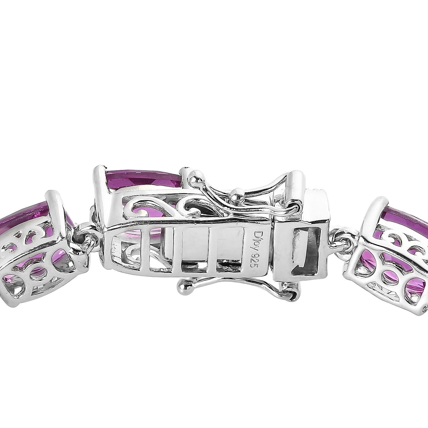 Patroke Quartz (Triplet) Tennis Bracelet in Platinum Over Sterling Silver (7.25 In) 30.90 ctw