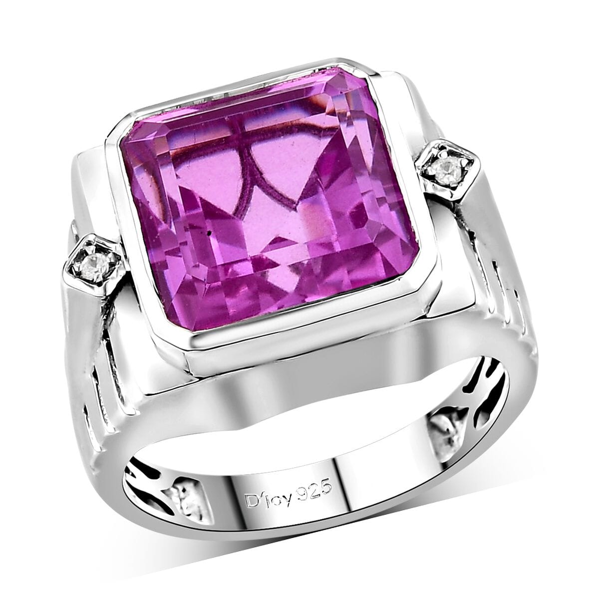 Buy Patroke Quartz (Triplet) and White Zircon Men's Ring in