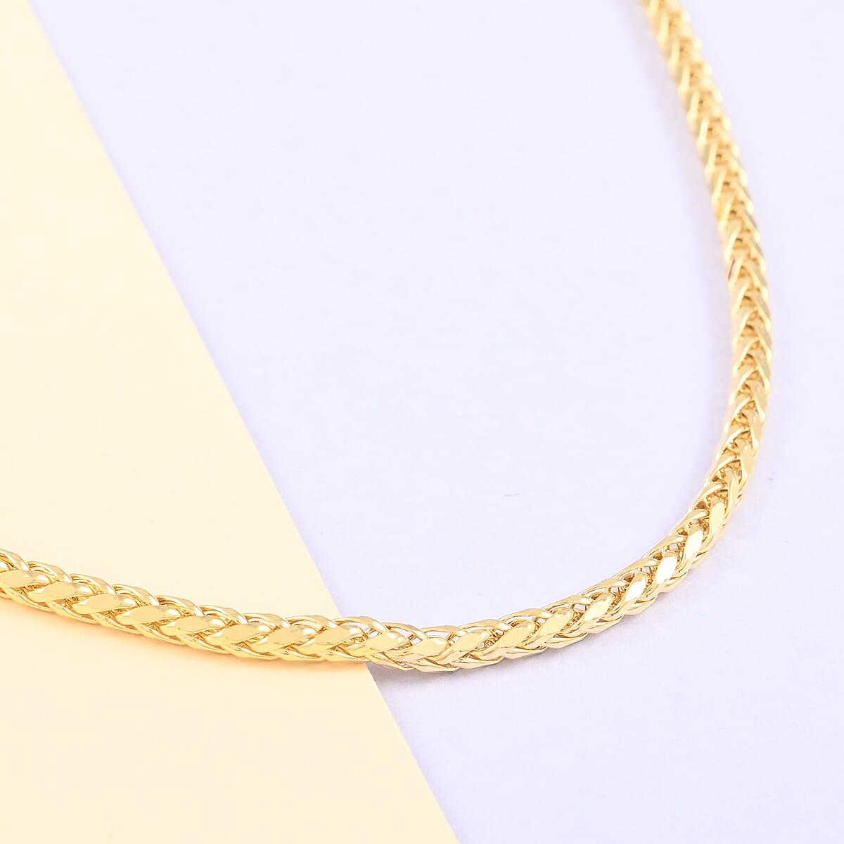 California Closeout Deal 10K Yellow Gold 3mm Palm Necklace 22 Inches 9.20 Grams image number 1