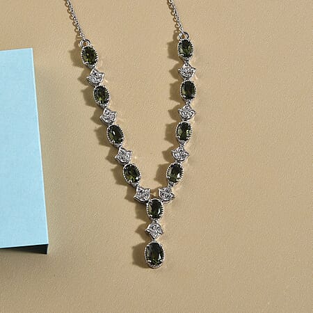 18 / Moldavite / 925 Silver - Product card gallery slide 2 (10176833487161)