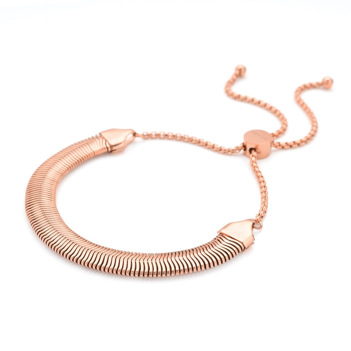Snake Bolo Bracelet in ION Plated RG Stainless Steel | Tarnish-Free, Waterproof, Sweat Proof Jewelry image number 2