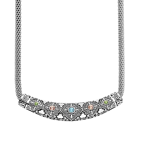 20 / Orange Cubic Zirconia / Pure Stainless Steel - Product card gallery slide 1 (10176833290553)