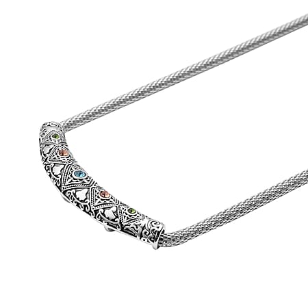 20 / Orange Cubic Zirconia / Pure Stainless Steel - Product card gallery slide 4 (10176833290553)