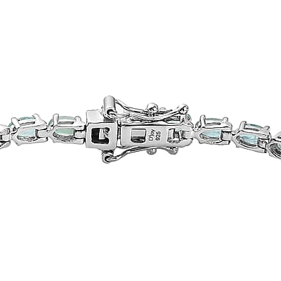 Premium Grandidierite Tennis Bracelet in Platinum Over Sterling Silver (6.50 In) 6.75 ctw
