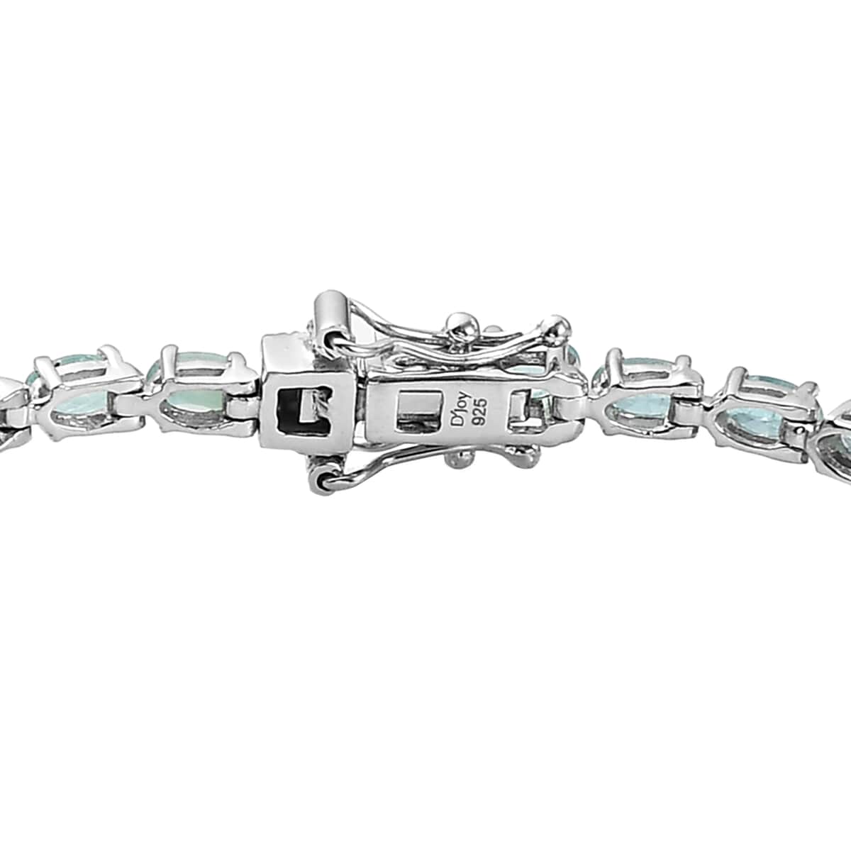 One Time Only Premium Grandidierite Tennis Bracelet in Platinum Over Sterling Silver (8.00 In) 8.50 Grams 10.50 ctw image number 3