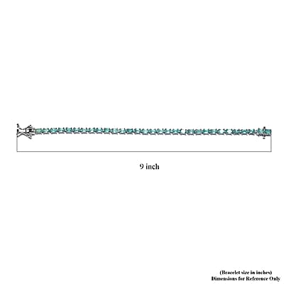Premium Grandidierite Tennis Bracelet in Platinum Over Sterling Silver (6.50 In) 6.75 ctw