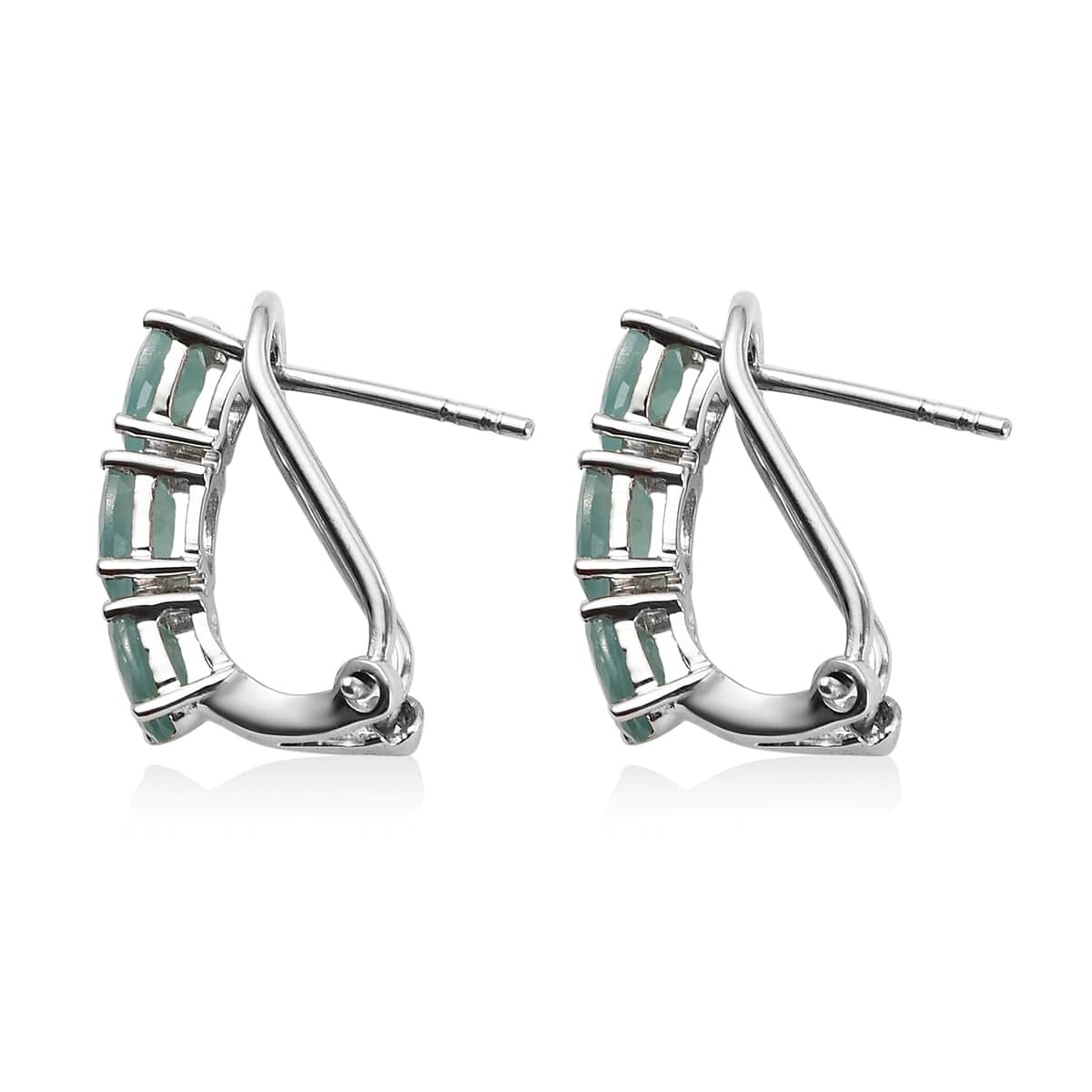 Premium Grandidierite Latch Back Earrings in Platinum Over Sterling Silver 2.60 ctw image number 3