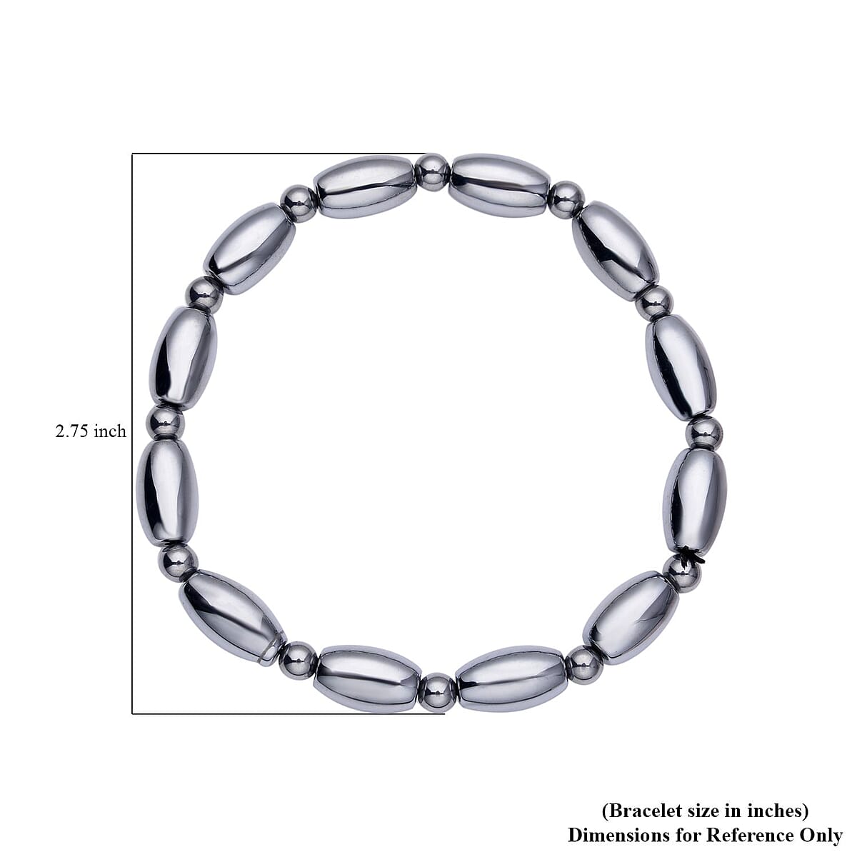 Terahertz Beaded Stretch Bracelet 56.50 ctw image number 2