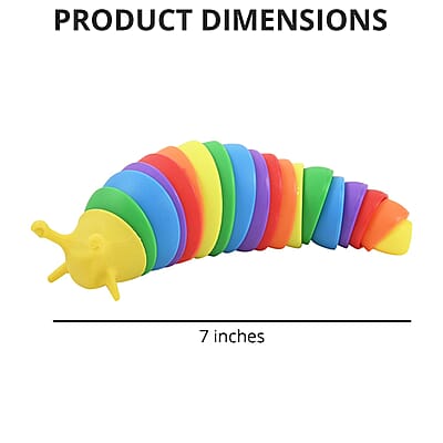 FIDGETY Multicolor Flexible 3D Slug