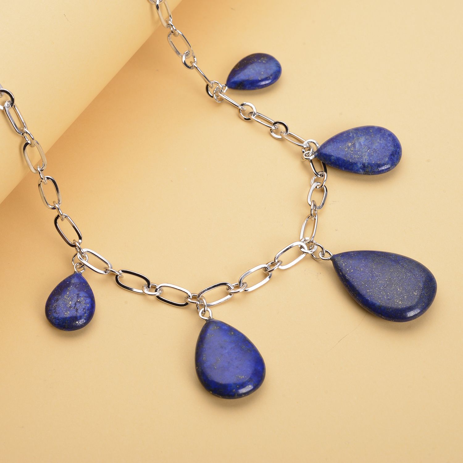Lapis Lazulli in Silvertone - Product card gallery slide 2 (9431387963647)
