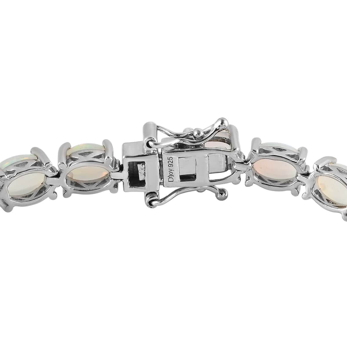 Premium Ethiopian Welo Opal Tennis Bracelet in Platinum Over Sterling Silver (7.25 In) 11.55 g 13.15 ctw image number 3