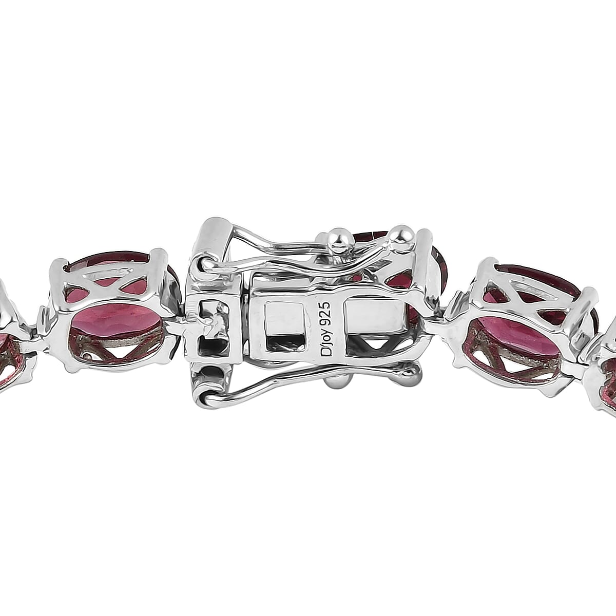 Orissa Rhodolite Garnet Tennis Bracelet in Platinum Over Sterling Silver (7.25 In) 11.65 Grams 22.75 ctw image number 3