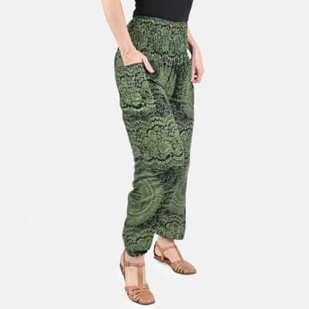 Wanda harem skirt pants, Olive green