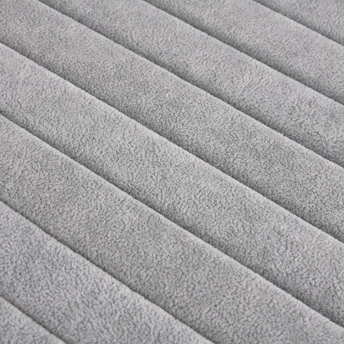 Grey Ice Velvet 7 Rows Ring Tray 13.8"x9.4"x1.2" image number 5