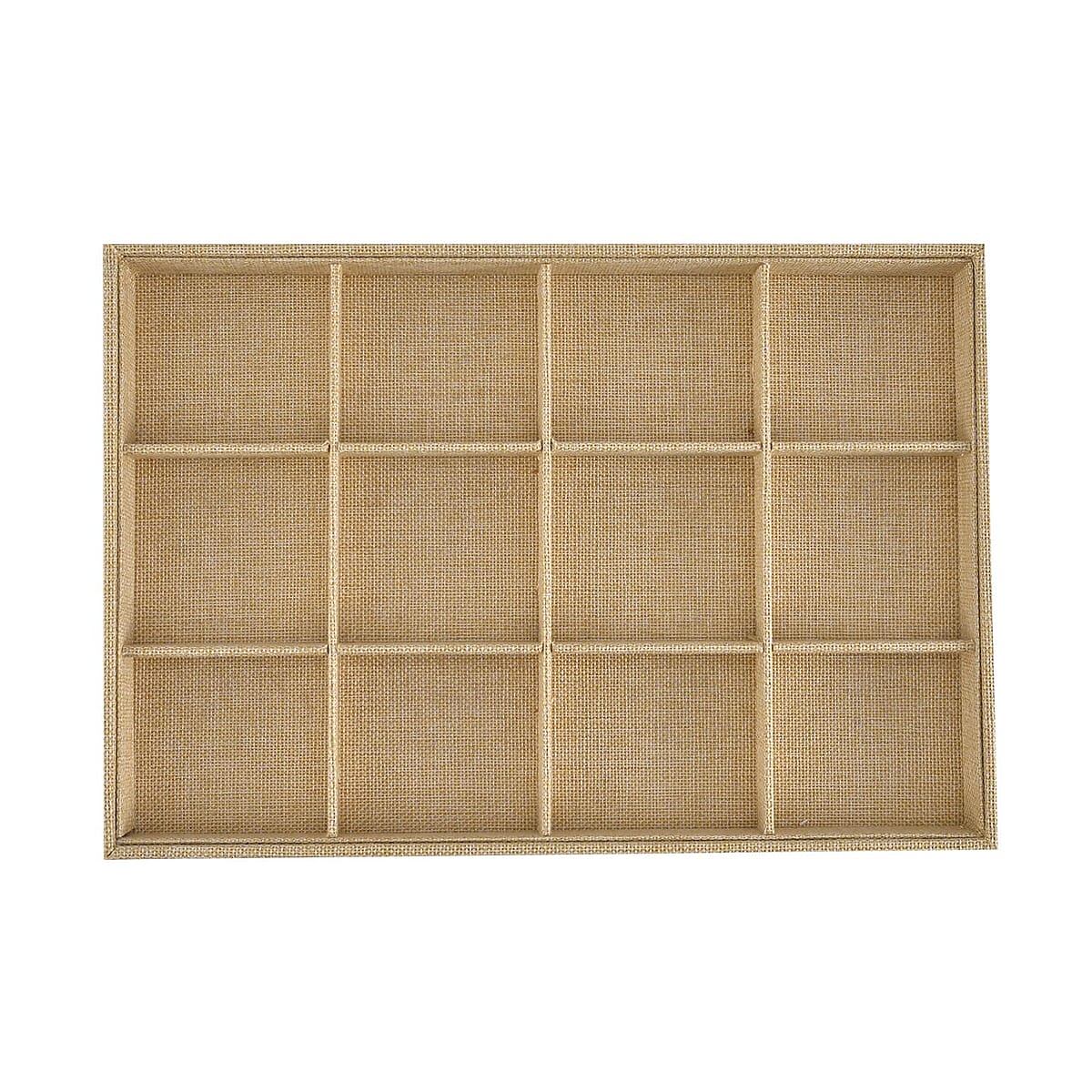 Khaki Linen Removeable 12 Section Tray image number 0