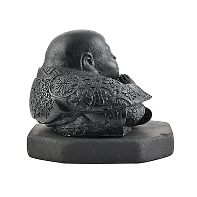 Chinese Buddha Shungite Figurine 1200.00ctw, Home Decor Figurine, Decorative Figurine, Living Room Decor