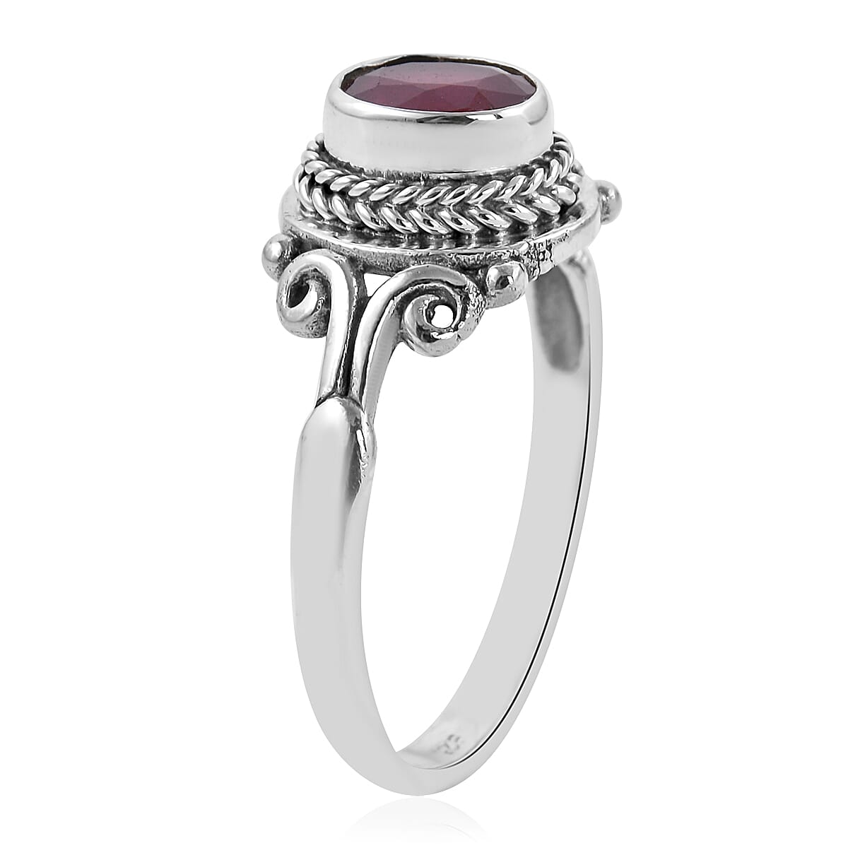 Bali Legacy Niassa Ruby Ring in Sterling Silver (Size 10.0) 1.50 ctw