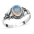 BALI LEGACY Ethiopian Welo Opal Ring in Sterling Silver (Size 10.0) 0.85 ctw image number 0
