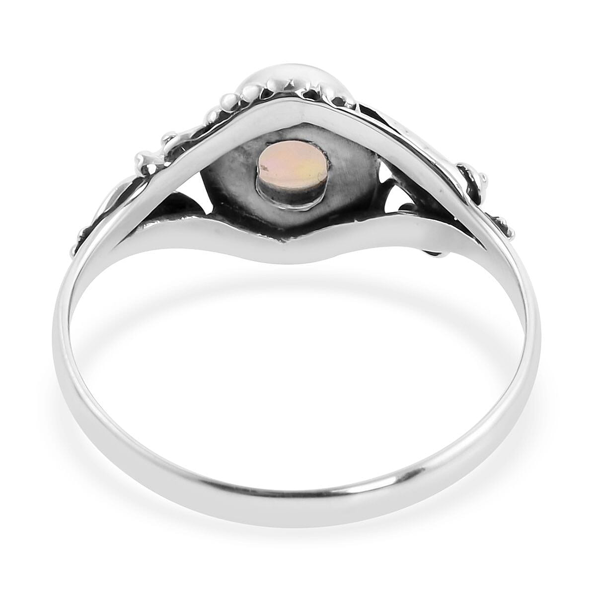 Bali Legacy Ethiopian Welo Opal Ring in Sterling Silver (Size 6.0) 0.85 ctw image number 4