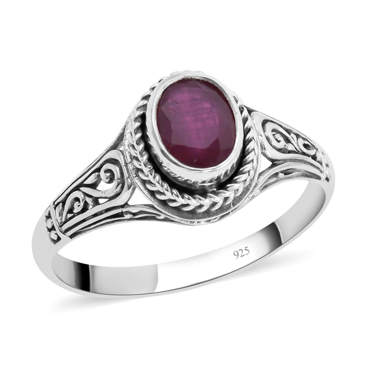 Niassa Ruby Ring in Sterling Silver sale (Size 6.0) 1.35 ctw