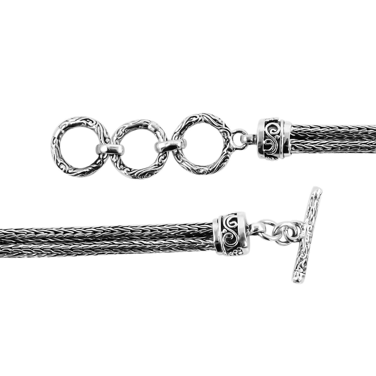 BALI LEGACY Larimar Bracelet in Sterling Silver (7.50 In) 28 Grams 12.50 ctw image number 3