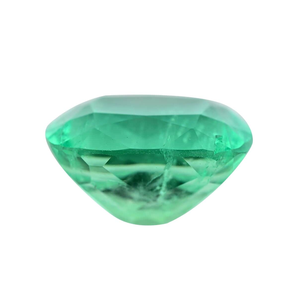 Certified AAAA Boyaca Colombian Emerald (Cush Free Size) 2.00 ctw image number 2