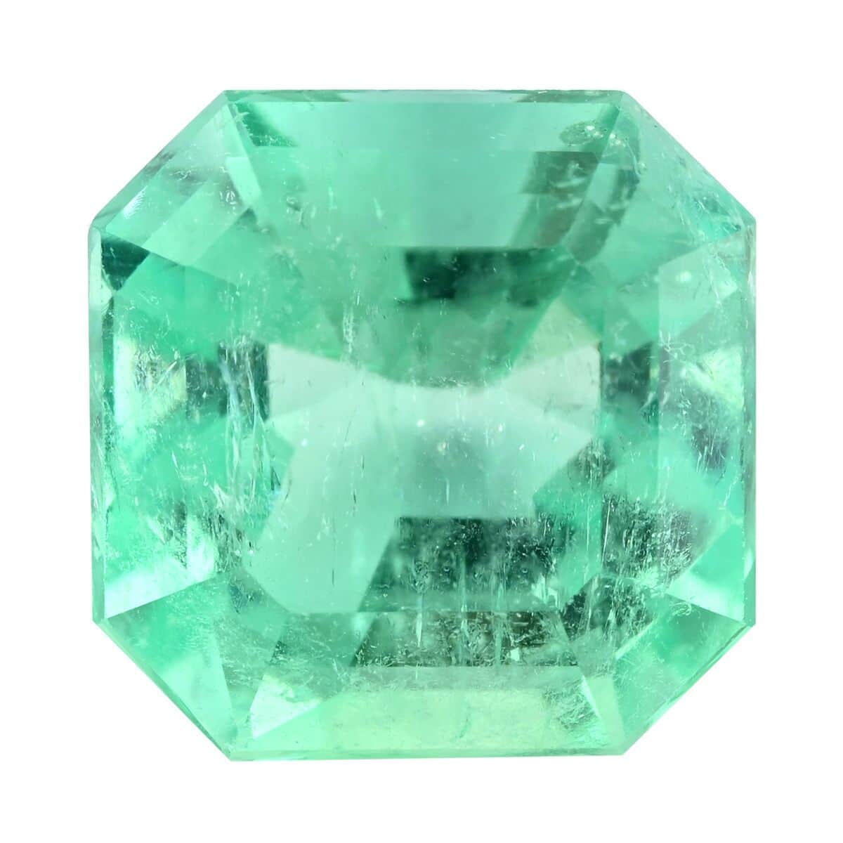 Certified AAAA Boyaca Colombian Emerald (Oct Free Size) 2.00 ctw image number 0