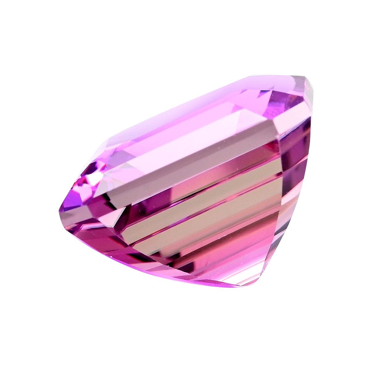 Certified & Appraised Asscher Cut AAAA Petroke Kunzite (Sqr Free Size) 27.00 ctw image number 1