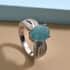 Premium Grandidierite and Diamond Ring in Platinum Over Sterling Silver (Size 10.0) 3.00 ctw image number 1