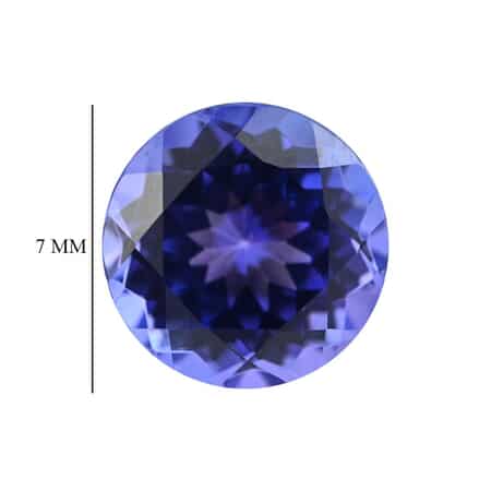 Certified AAAA Tanzanite (Rnd 7 mm) 1.35 ctw, Loose Gem, Gemstone, Birthstones, Jewel Stone, Gemstone Jewelry image number 3