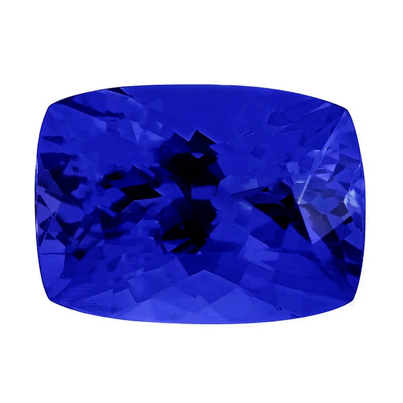 Certified and Appraised AAAA Tanzanite (Cush 8x6 mm) 1.50 ctw