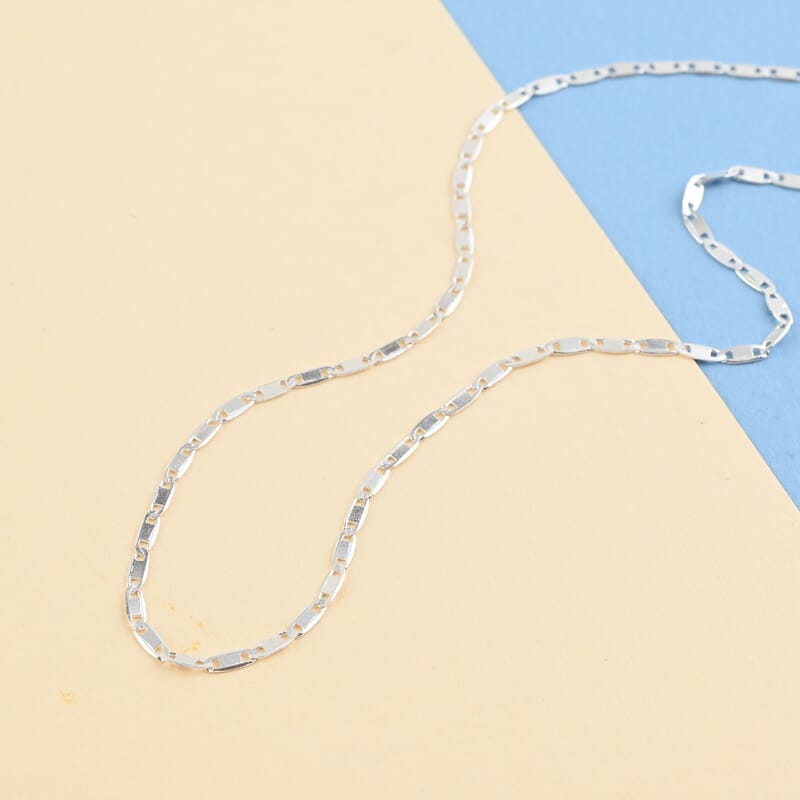 Sterling Silver 1.5mm Anchor Chain Bolo Adjustable Necklace 24 Inches 2.90 Grams