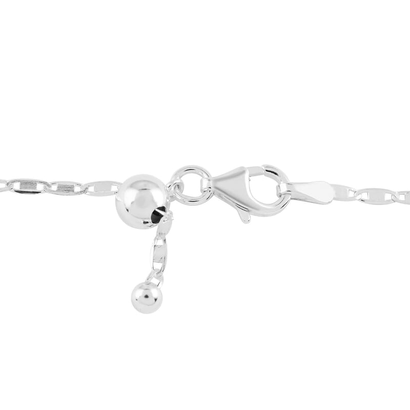 Sterling Silver 1.5mm Anchor Chain Bolo Adjustable Necklace 24 Inches 2.90 Grams
