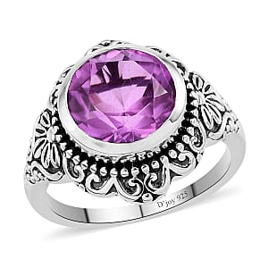Patroke Quartz Fancy Ring in Sterling Silver (Size 7.0) 4.15 ctw