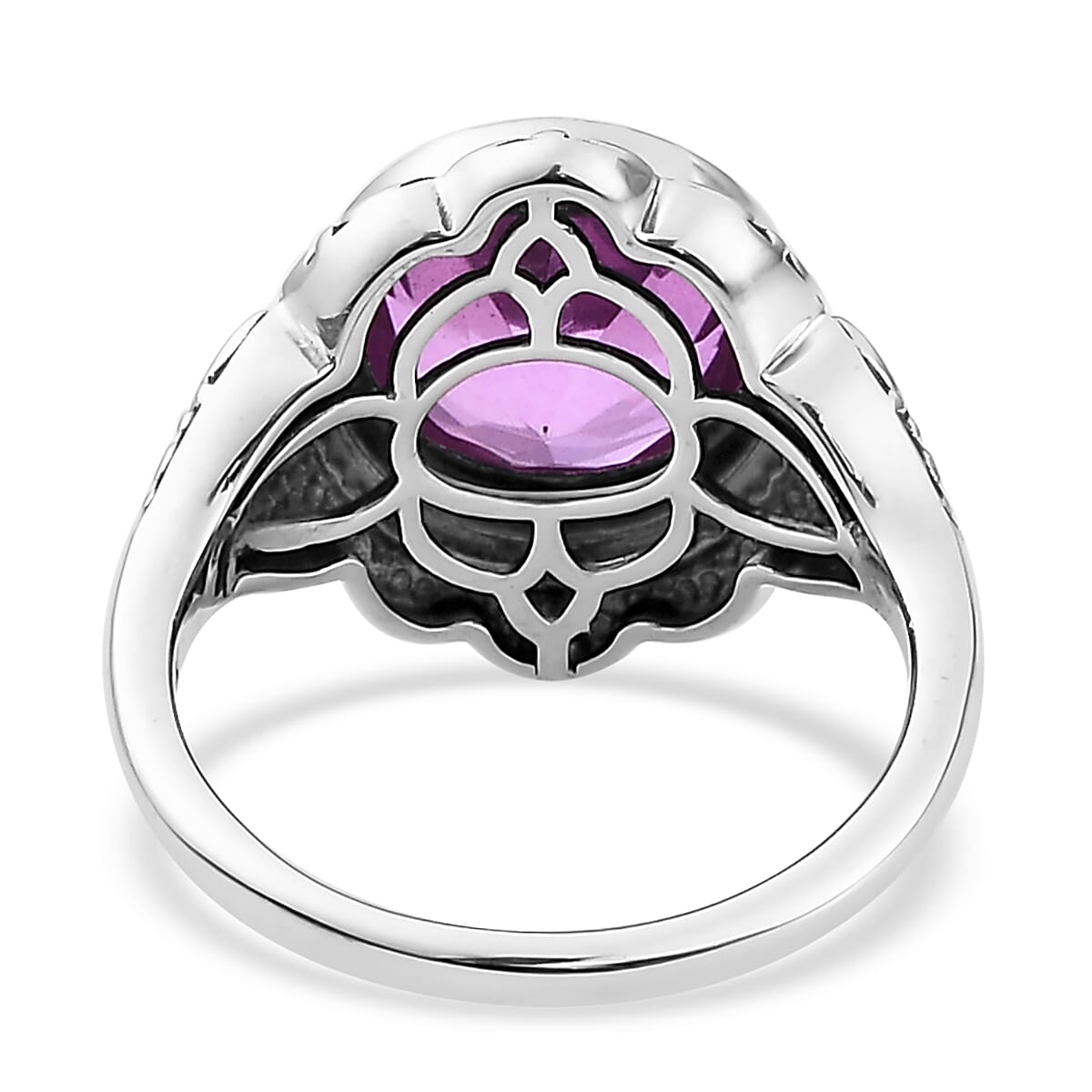 Patroke Quartz Fancy Ring in Sterling Silver (Size 7.0) 4.15 ctw