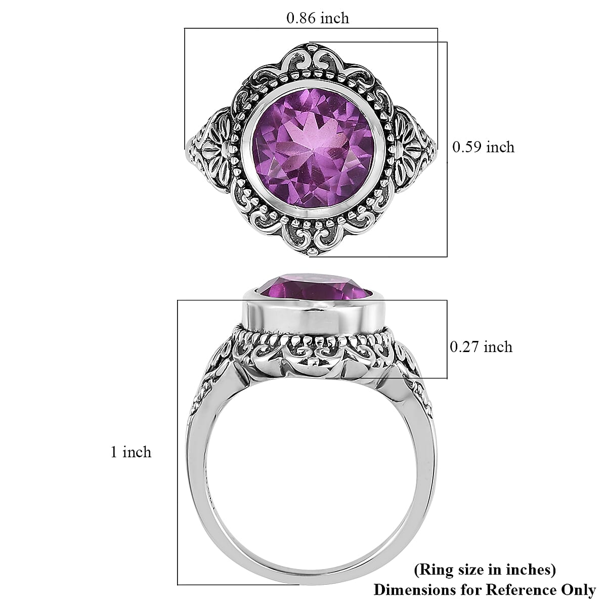 Patroke Quartz Fancy Ring in Sterling Silver (Size 7.0) 4.15 ctw