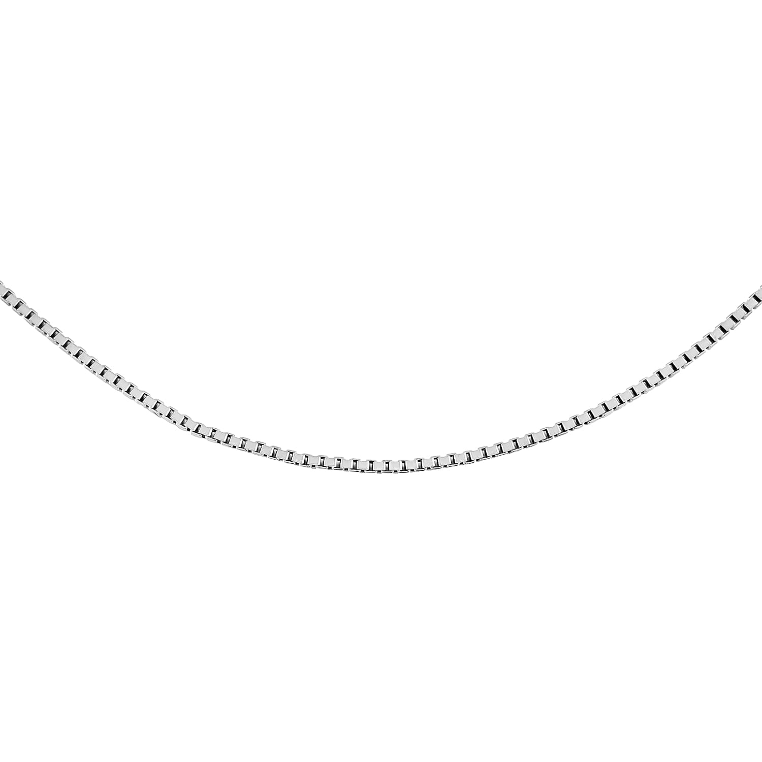 Sterling Silver Box Chain Bolo Adjustable Necklace with Heart Charm 24 Inches  0.8mm 2.90 Grams